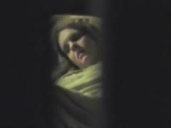 Wife masturbating while laying in bed without realizing there was a hidden camera
